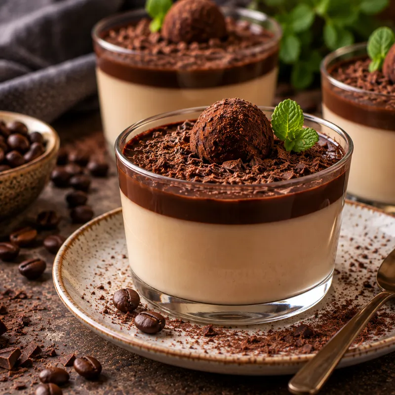 Cappuccino-Pannacotta med Mascarpone