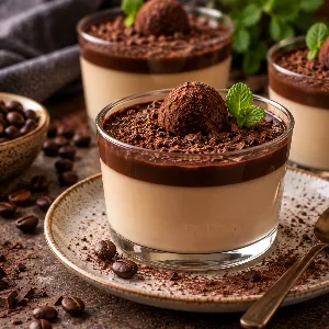 Cappuccino-Pannacotta med Mascarpone