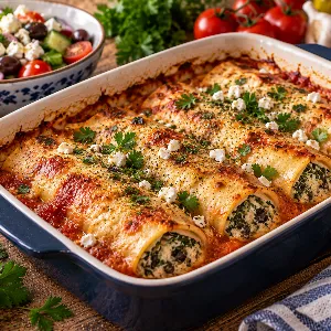 Cannelloni med grekiska tongångar